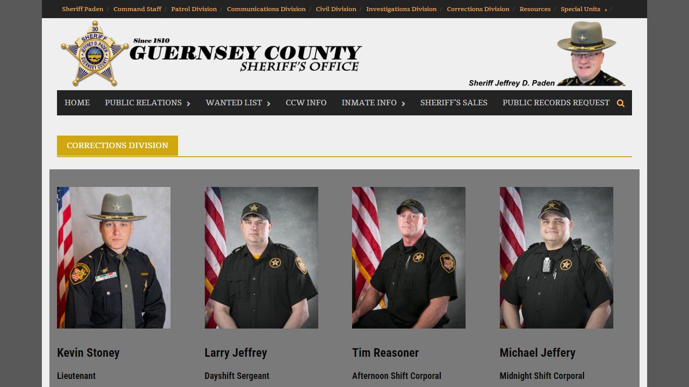 Corrections Division – Guernsey County Sheriff’s Office